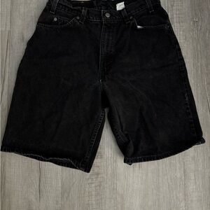 Levi's 560 Orange tab Made in the USA Men's Black Denim Shorts Jorts vintage